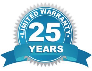 25 year warranty badge