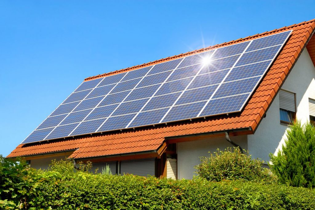 Solar Panels Installed On a Rooftop