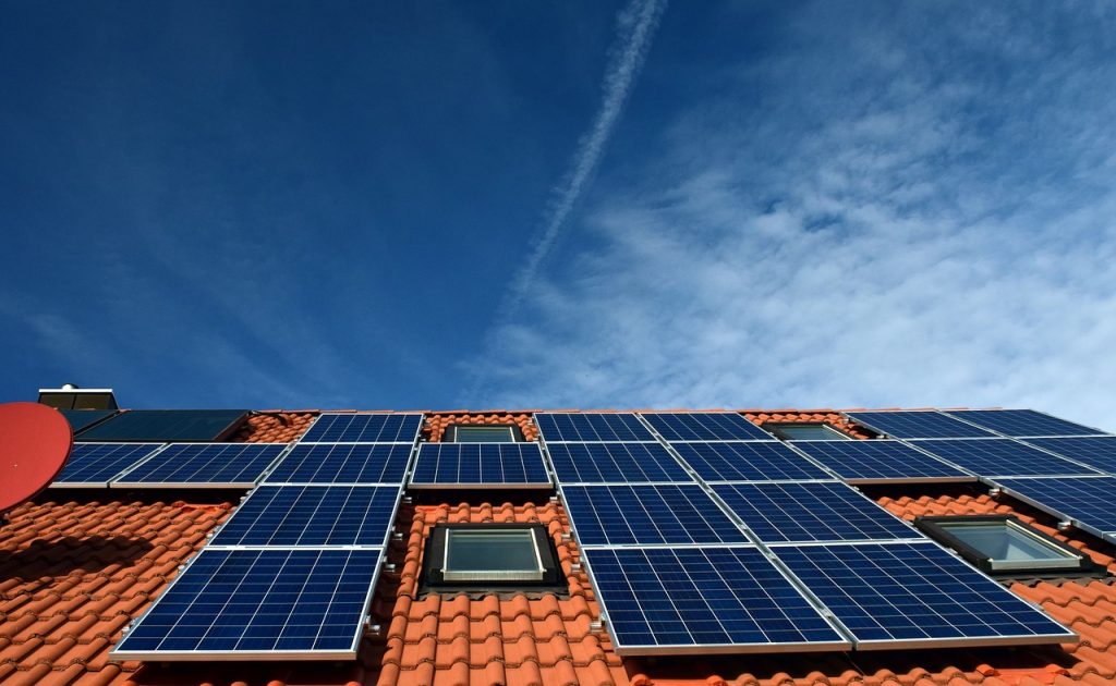 Rows of Solar Panels